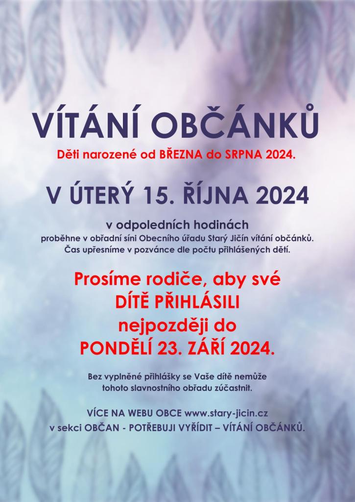 vítání občánků