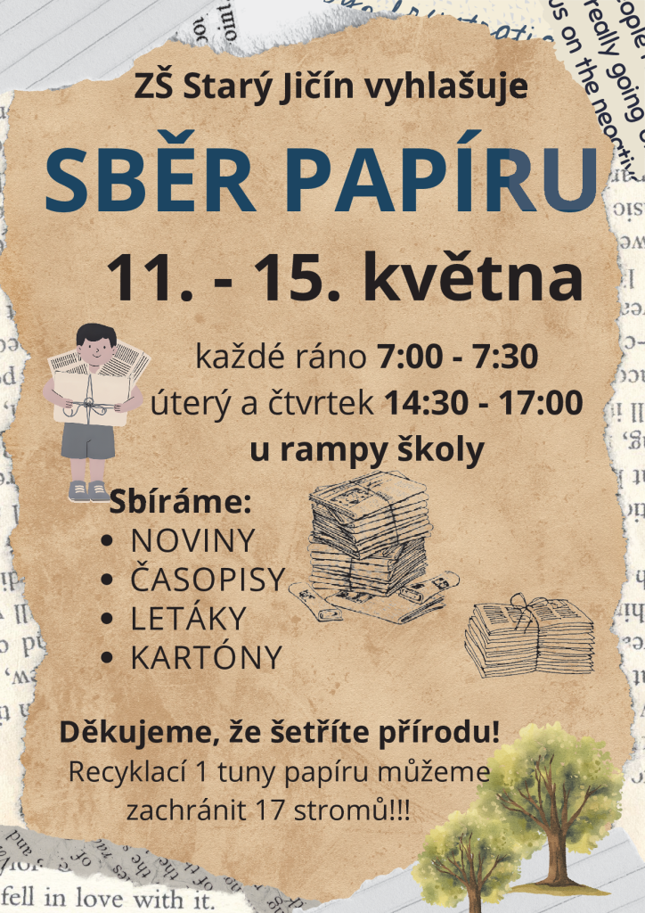 sběr papíru